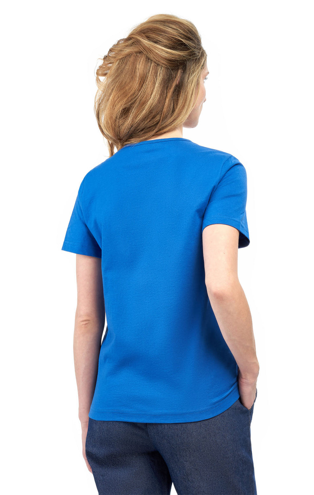 Women's Relaxed Fit Short-Sleeve Crew neck knit Tee Shirt