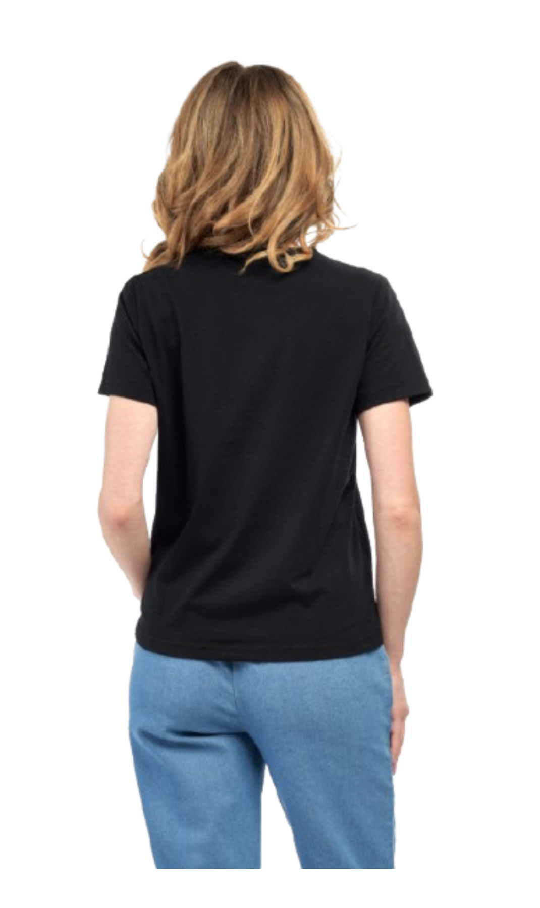 Women's Relaxed Fit Short-Sleeve Crew neck knit Tee Shirt