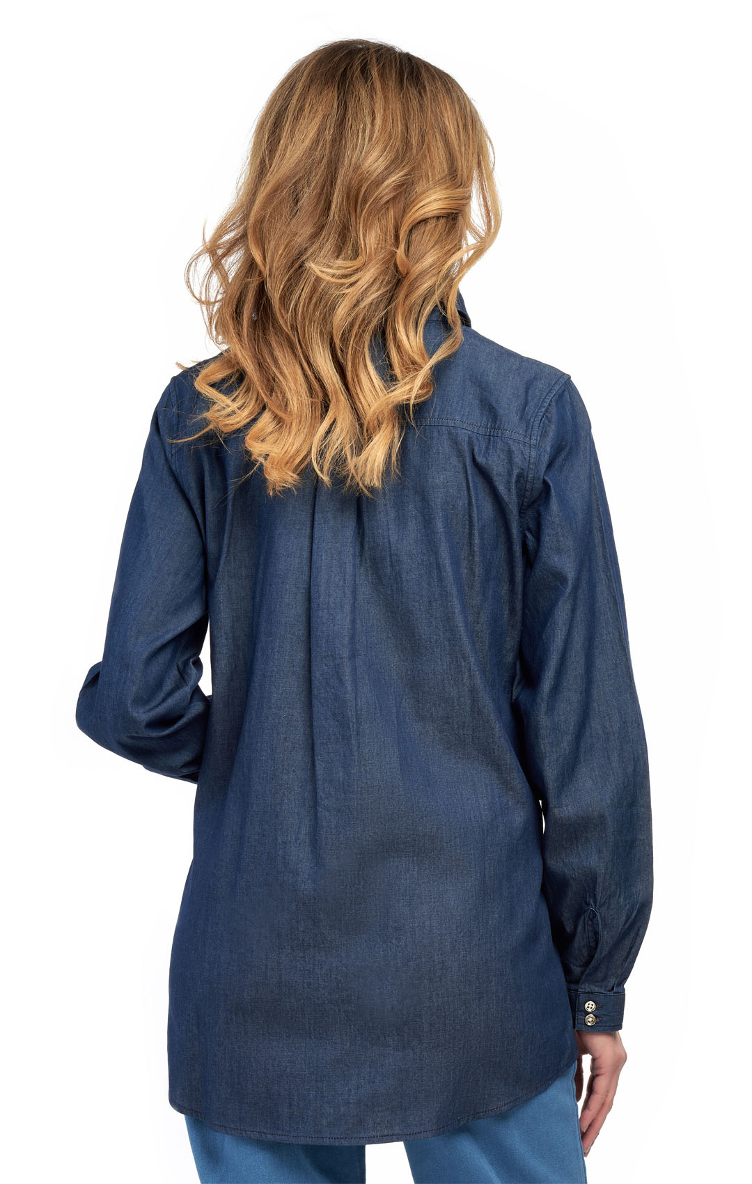 Women's Long Sleeve Denim Tunic Top - An All Season Wear