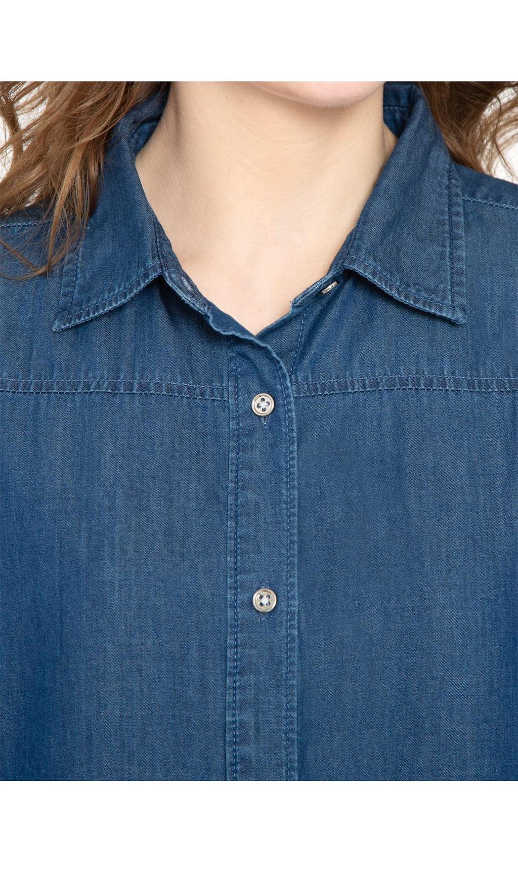 Women's Long Sleeve Denim Tunic Top - An All Season Wear