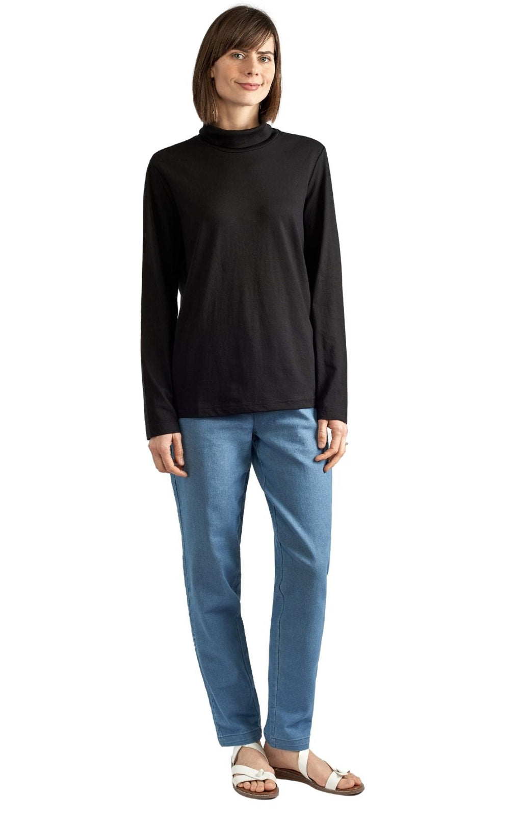 Women's Relaxed fit Long Sleeved Turtleneck Top