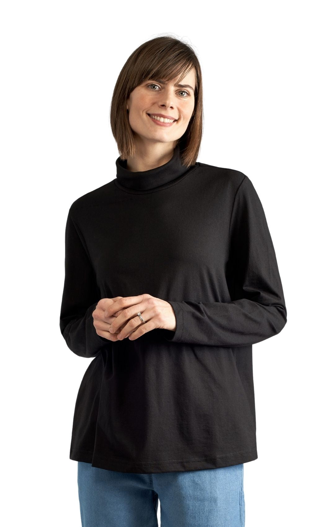 Women's Relaxed fit Long Sleeved Turtleneck Top
